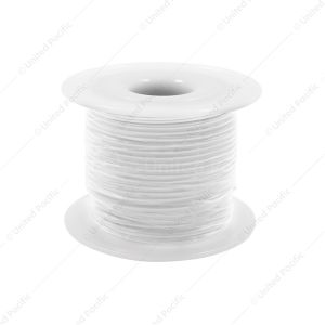100 Ft. 16 AWG Long Primary Wire Roll - White