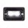 ULTRALIT - Heated 4" X 6" LED Headlight With Glass Lens & Aluminum Housing - High Beam - Black