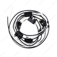 8 Count 2-Prong Male Bullet Plugs 16G Wire Harness - 7" Lead Between Plugs (Bulk)