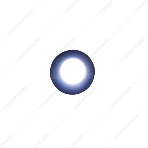 Single LED Snap-In Indicator Light - White/Clear (Bulk)