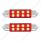 8 SMD High Power Micro LED 211-2 Dome Light Bulb - Red (2-Pack)