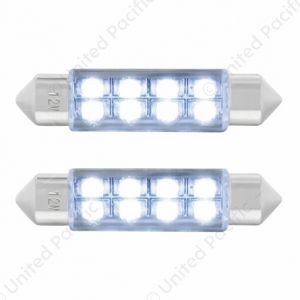 8 SMD High Power Micro LED 211-2 Dome Light Bulb - White (2-Pack)