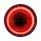 24 LED 4" Round Mirage Light (Stop, Turn & Tail) - Red LED/Red Lens