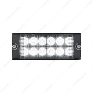12 High Power LED Low Profile Warning Lighthead - White LED