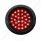30 LED 4" Round Light Kit (Stop, Turn & Tail) - Red LED/Red Lens