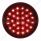 30 LED 4" Round Light (Stop, Turn & Tail) - Red LED/Red Lens (Bulk)
