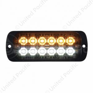 12 High Power LED Super Thin Warning Light - Amber LED & White LED (Bulk)