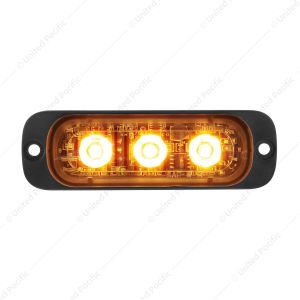 3 High Power LED Super Thin Warning Light - Amber LED (Bulk)