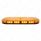 42 High Power LED Micro Warning Light Bar With Amber Lens - Permanent Mount