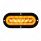 22 LED 6" Oval Flange Mount GloLight (Turn Signal) - Amber LED/Amber Lens