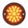 21 LED 3-1/4" Dual Function Signal Light For Harley Motorcycle With 1157 Plug - Amber LED/Smoke Lens