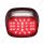 29 LED Tail Light For Harley Motorcycle With 4 LED License Light - Red LED/Smoked Lens