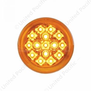 15 LED 2-3/8" Turn Signal Light For Harley Motorcycle- Amber LED/Amber Lens