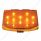12 LED Front Fender Tip Light For Harley Motorcycle- Amber LED/Amber Lens