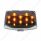 12 LED Front Fender Tip Light For Harley Motorcycle- Amber LED/Smoke Lens