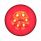21 LED 4" Round GloLight (Stop, Turn & Tail) - Red LED/Clear Lens