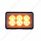 6 High Power LED Rectangular Warning Light With Bracket - Amber LED (Bulk)