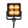 4 High Power LED Square Warning Lighthead - Amber LED (Bulk)