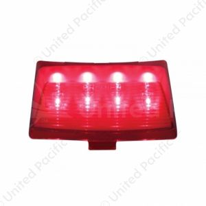 8 LED Fender Tip Light For Harley Motorcycle- Red LED/Red Lens