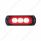 3 LED Mini Warning Light - Red LED (Bulk)