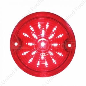 21 LED 3-1/4" Dual Function Signal Light For Harley Motorcycle With 1157 Plug - Red LED/Red Lens