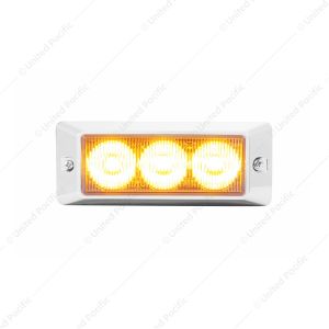3 High Power LED Warning Light - Amber LED
