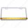 Chrome License Plate Frame With 19 LED 12" Reflector Light Bar - Amber LED/Amber Lens