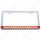 Chrome License Plate Frame With 19 LED 12" Reflector Light Bar - Red LED/Red Lens