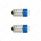 4 Micro LED 1893 Type Bulb - Blue(2-Pack)