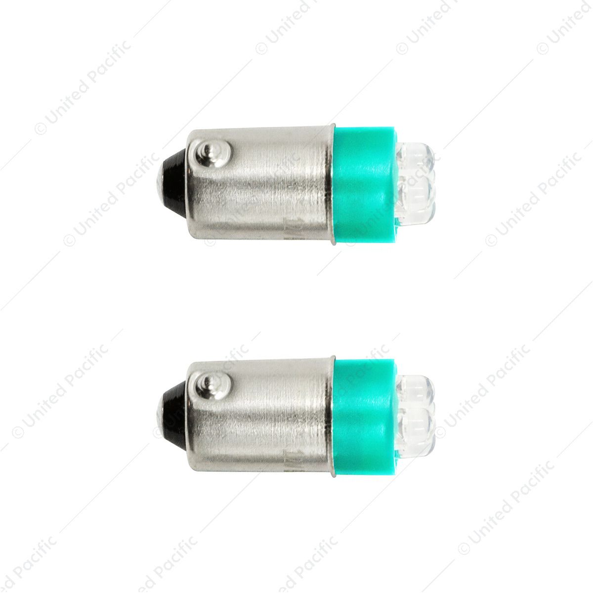 4 Micro LED 1893 Type Bulb - Green (2-Pack)