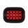 15 LED Rectangular Light Kit (Stop, Turn & Tail) - Red LED/Red Lens
