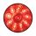 10 LED 4" Round Light (Stop, Turn & Tail) - Red LED/Red Lens (Bulk)
