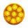 9 LED 2" Round Reflector Light (Clearance/Marker) - Amber LED/Amber Lens (Bulk)