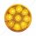 9 LED 2" Round Reflector Light (Clearance/Marker) - Amber LED/Amber Lens
