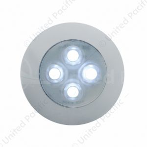 4 LED 1-3/4" Dome Light 3" Round Bezel