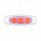 5 LED Reflector Light (Auxiliary/Utility) With Side Ditch Light -Red LED/Clear Lens (Card)