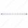 14 LED 12" Auxiliary Strip Light - White LED/Clear Lens (Bulk)