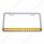 Chrome License Plate Frame With 14 LED 12" Light Bar - Amber LED/Amber Lens