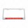 Chrome License Plate Frame With 10 LED 9" Light Bar - Red LED/Red Lens