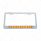 Chrome License Plate Frame With 10 LED 9" Light Bar - Amber LED/Clear Lens