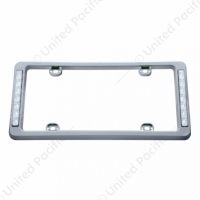 14 LED Chrome License Plate Frame - White LED/Clear Lens