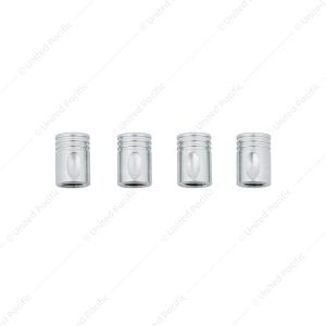 Chrome Piston Valve Caps (4-Pack)