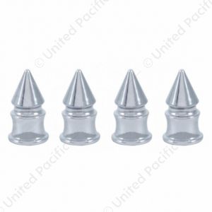 Chrome Spike Valve Caps (4-Pack)