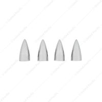 Chrome Bullet Head Valve Caps (4-Pack)