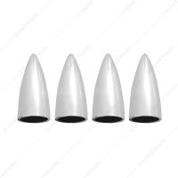 Chrome Bullet Head Valve Caps (4-Pack)