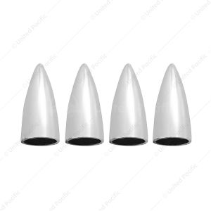Chrome Bullet Head Valve Caps (4-Pack)