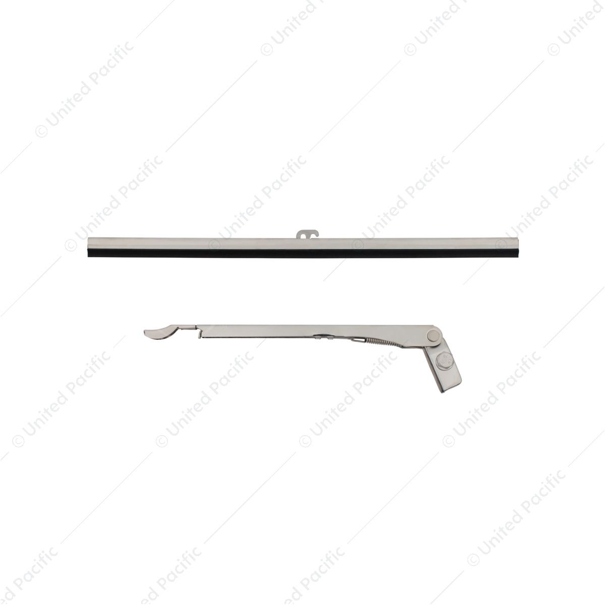 Hook & Saddle Type 11" Stainless Steel Wiper Arm With 7.5" Wiper Blade