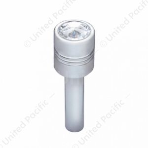 Chrome Door Lock Knob With 9/16" Clear Crystal (2-Pack)