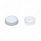 Chrome Plastic Snap-On Screw Cap For 1/4" Screw (Bulk)
