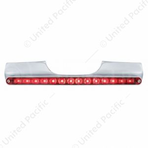Motorcycle Rear Signal Light Bar With 14 LED 12" Light Bar - Red LED/Red Lens